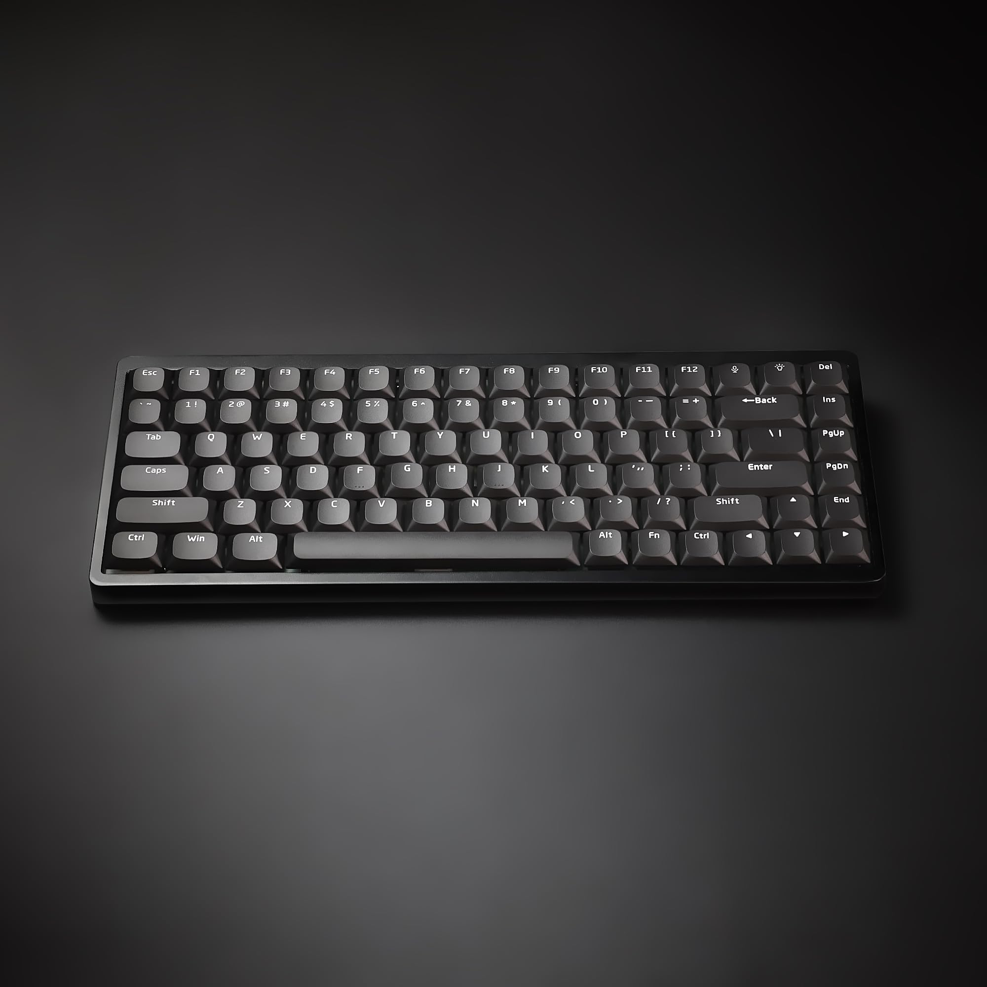 Choc LMX Cross Core Low-Profile Keycaps (Black) - 104 Keys, USB-C, Cherry MX Compatible
