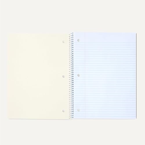 Miniatura 4 de Amazon Basics Cuaderno de espiral con rayas universitarias, para el trabajo y la escuela, 70 hojas, 8 x 10.5 pulgadas, varios colores sólidos