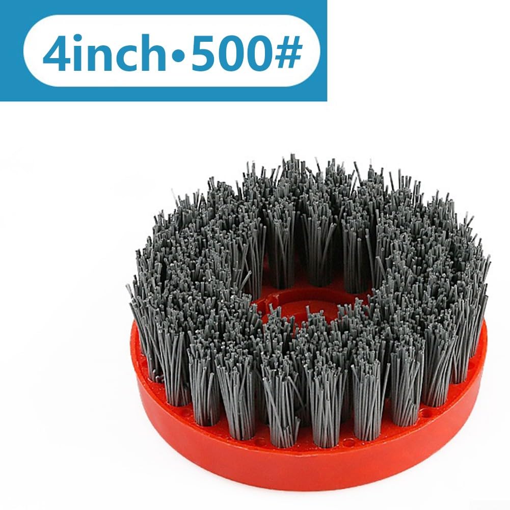 4Inch Angle Grinder Cleaning Brush, Circular Abrasive Brush, Stone Antique Brush for Stone Granite Polishing Cleaning M10, 500# - Image 2
