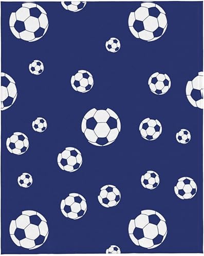 Miniatura 9 de Manta de fútbol para mujer, suave manta de forro polar de verano de 50 x 40 pulgadas, manta ligera de viaje para cama, sofá, bonita decoración del
