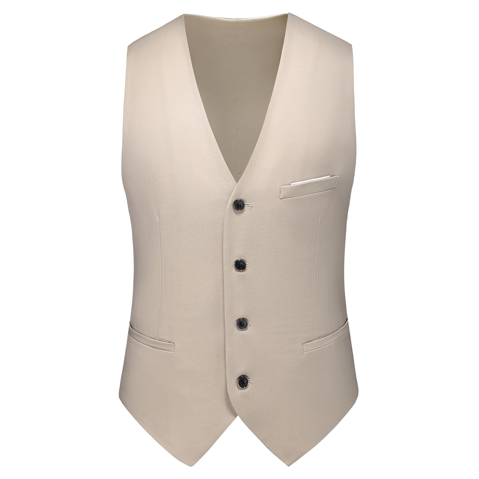 Herren Anzug Set - Slim Fit Business & Hochzeit Anzug mit Blazer, Weste & Hose - Zwei Knöpfe Smoking Anzug für Männer