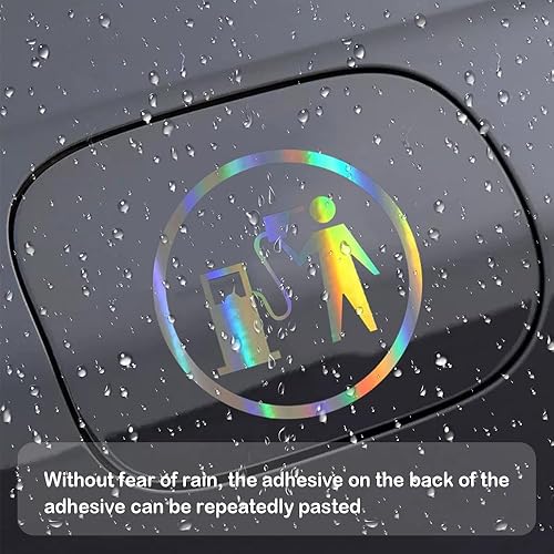 Miniatura 4 de Calcomanías reflectantes para tanque de combustible, calcomanías de vinilo de alta calidad para camiones y automóviles, divertidas calcomanías de