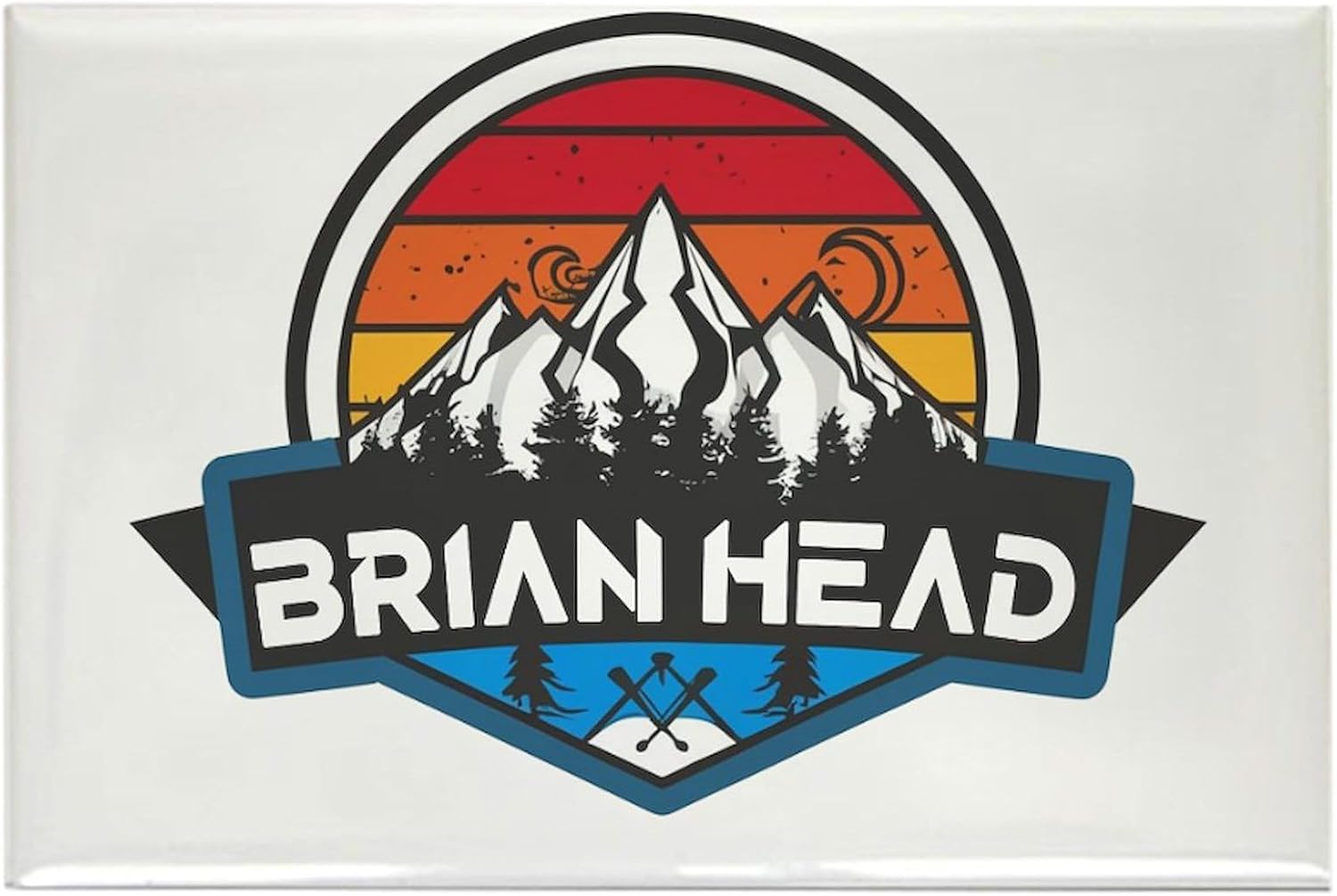 CafePress Brian Head Brian Head Utah Magnets Rectangle Magnet, 3"x2" Refrigerator Magnet
