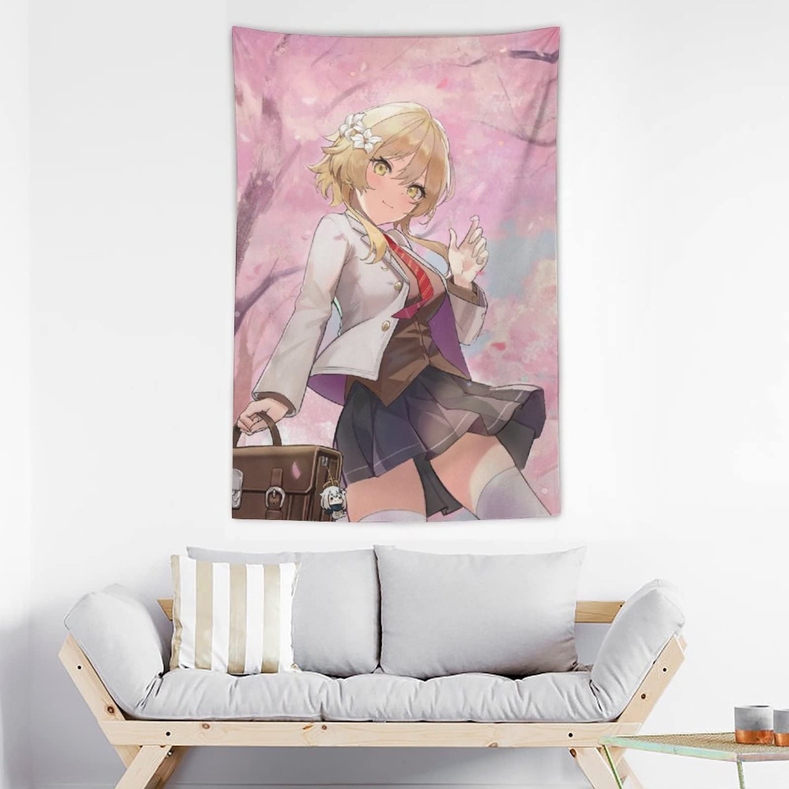 Amazon.co.jp: 原神【学生時代の蛍】タペストリー 大判 壁掛け