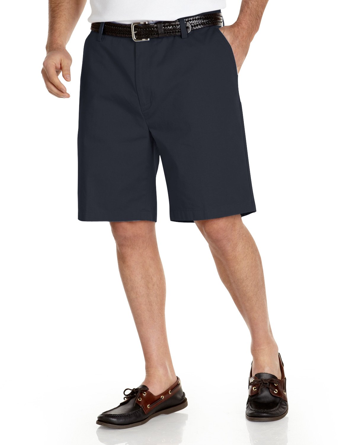 Nautica Men's Cotton Twill Flat Front Chino Short