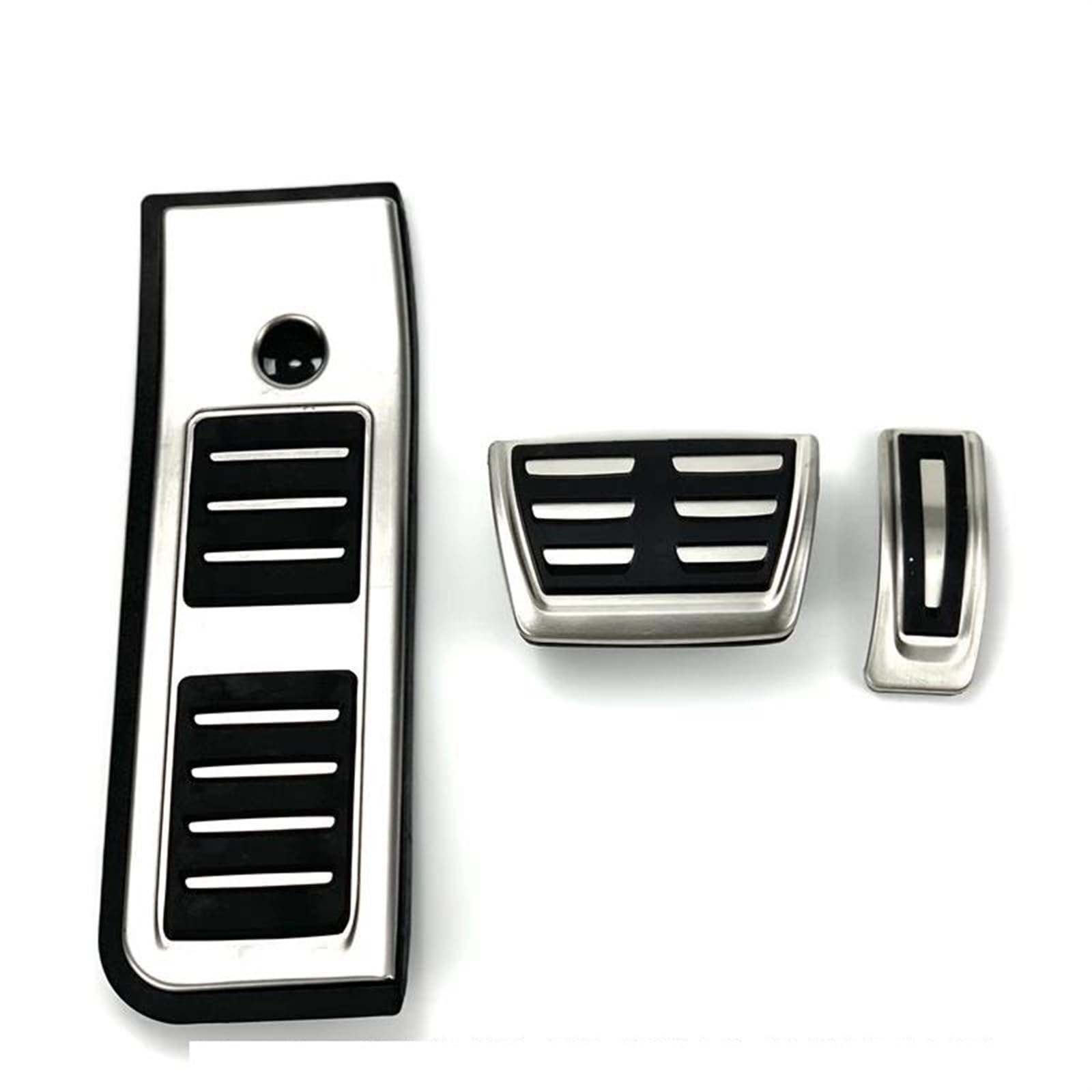 PIWINE Bremspedal Gaspedal, Gasbremse, Fußstützenpedalabdeckung Und -Platte, Autozubehör Für Audi A6 S6 C8 2018-2020(Style 2(at))