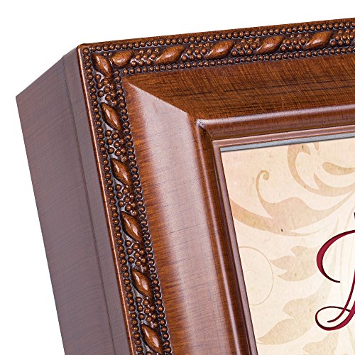 Cottage Garden Baptism Beginning Of A Life Serving Woodgrain Rope Trim Jewelry Music Box Plays Jesus Loves Me #TOP2