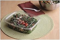 Vista 5 de Eco-Products - Recipiente Deli rectangular renovable y compostable con tapa - Recipiente de 48 oz. - EP-RC48 (Caja de 200, 50 por paquete)