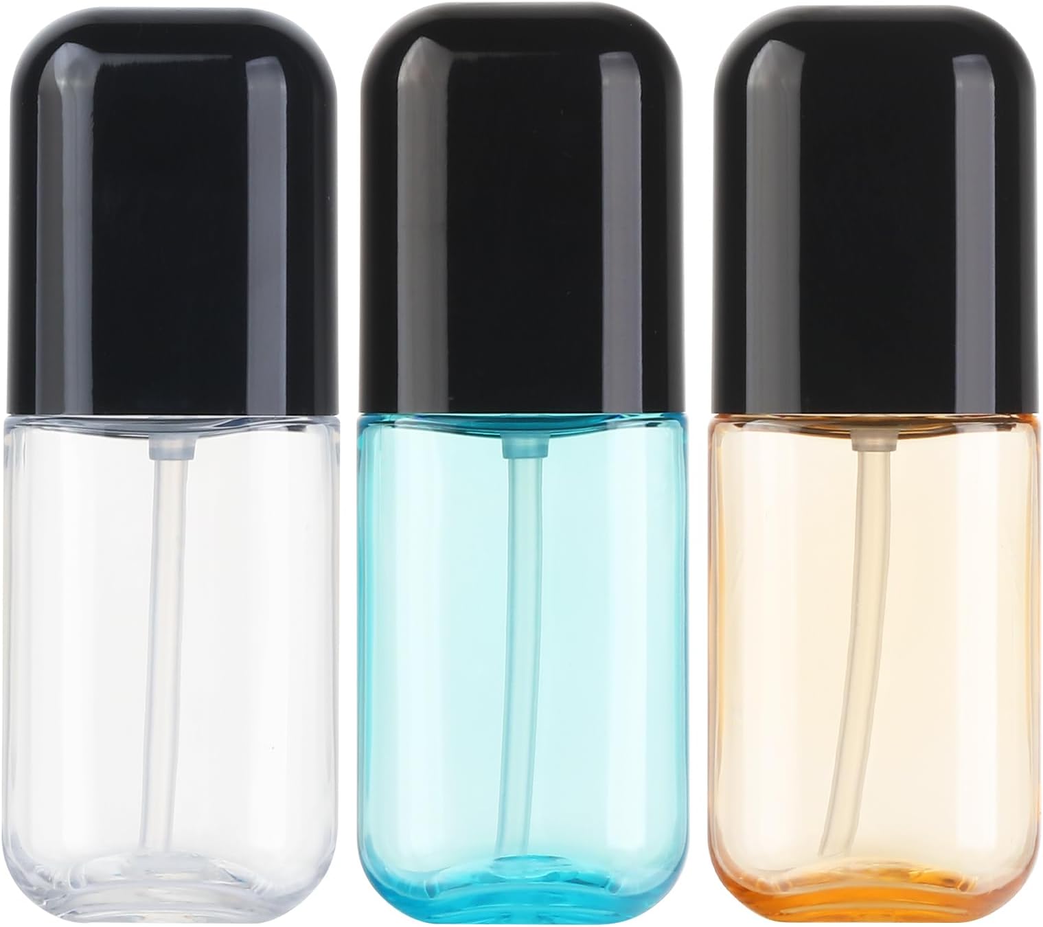 – Travel Spray Bottle 3 Pack 2.7oz/80ml Portable Plastic Small Spray Bottles Refillable Mini Spray Bottle Empty Fine Mist Spray Bottles for Makeup Removers, Perfume, Essential Oils Toners Rose Waters