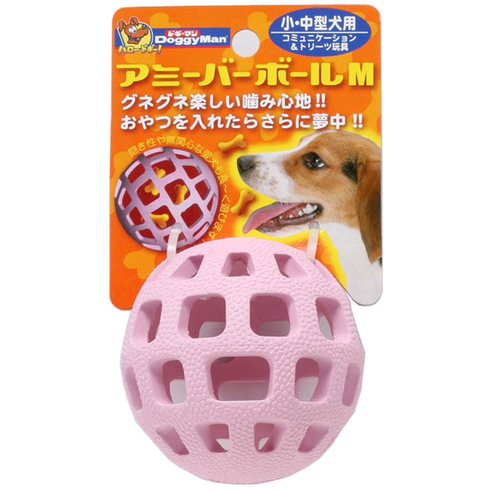 Amazon | ドギーマン 犬用おもちゃ アミーバー ボール ピンク M サイズ