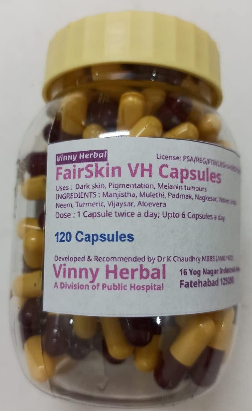 Vinny HerbalFairSkin VH Capsules 120 Caps Jar