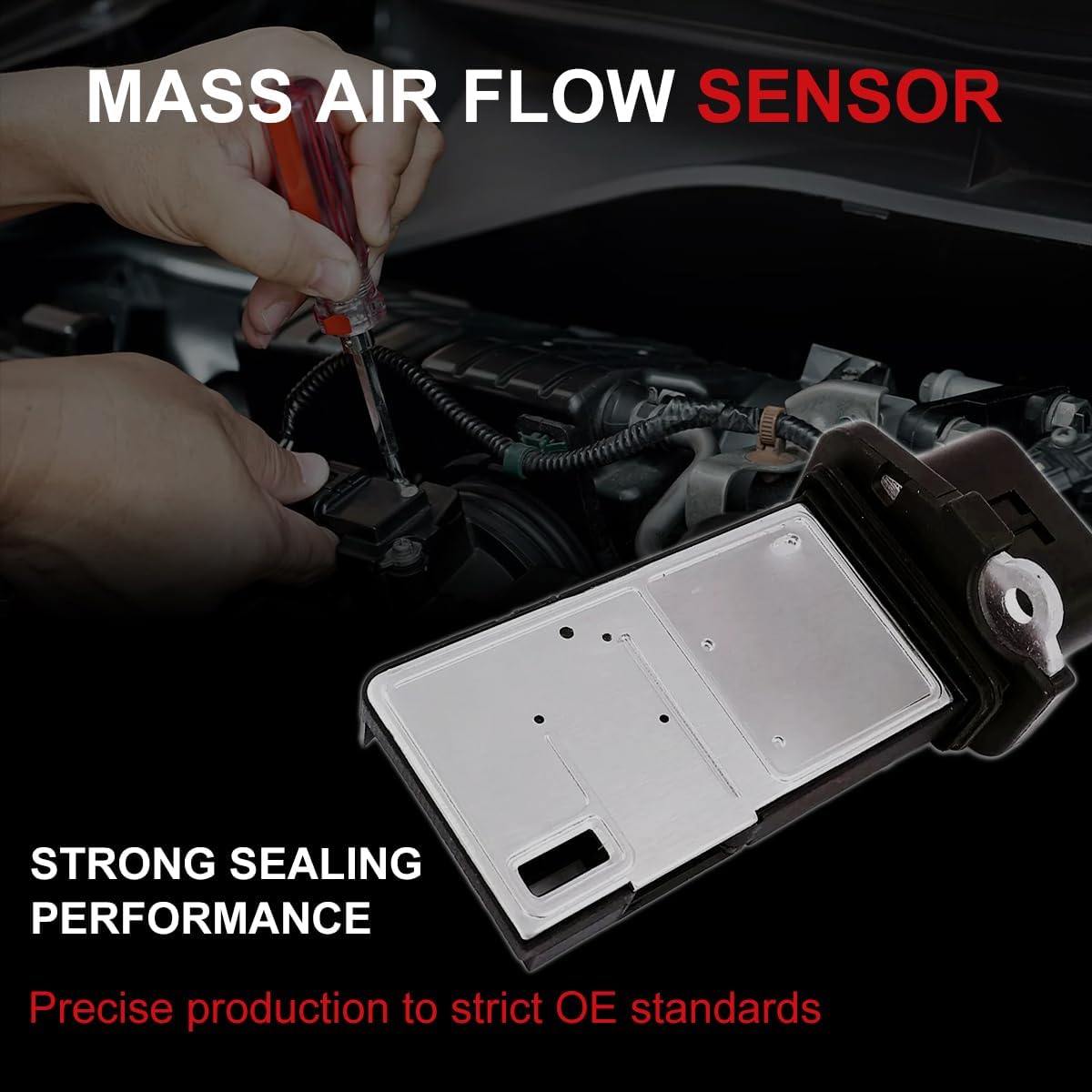 Mass Air Flow Meter 213-4222 MAF Sensor Fits for 2007-2012 GMC Canyon; 2007-2012 Chevy Camaro; 2007-2010 Pontiac; for 2008-2010 Hummer, 2006-2016 Buick | Replace# 12576410 15865791 MAF0034 AF10142
