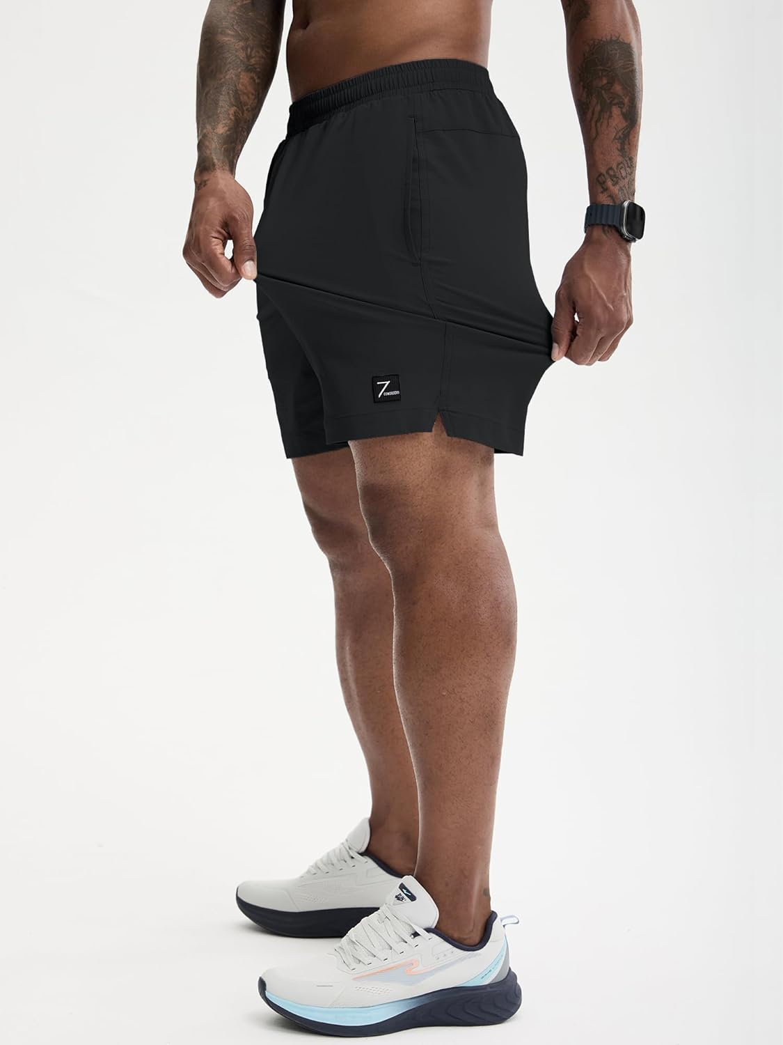 Comdecevis Men's Athletic Shorts 7 Inch Lightweight Quick Dry Stretch Casual Gym Running Shorts - Image 4