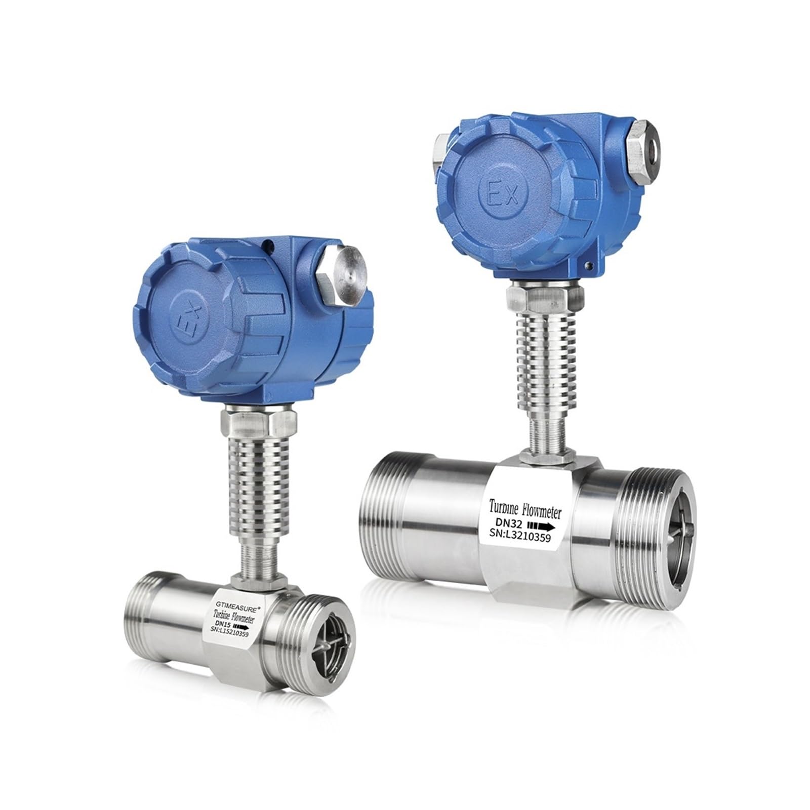 KSZHZYMGX Spiral Flowmeter and Liqiud Flow Meter for Tap Water Flow Sensor Stainless Steel Flow Meter(DN4)