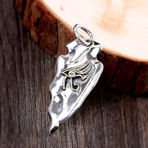 Silver Plated Eye Of Horus Necklace Pendant For Men Ancient Egyptian Wedjat Eye Retro Style #TOP5