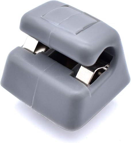 Miniatura 2 de Unicus - Clip para visera solar 2X de repuesto para Mercedes Benz W123 W124 W126 W201 190 Clase E S (gris, S)
