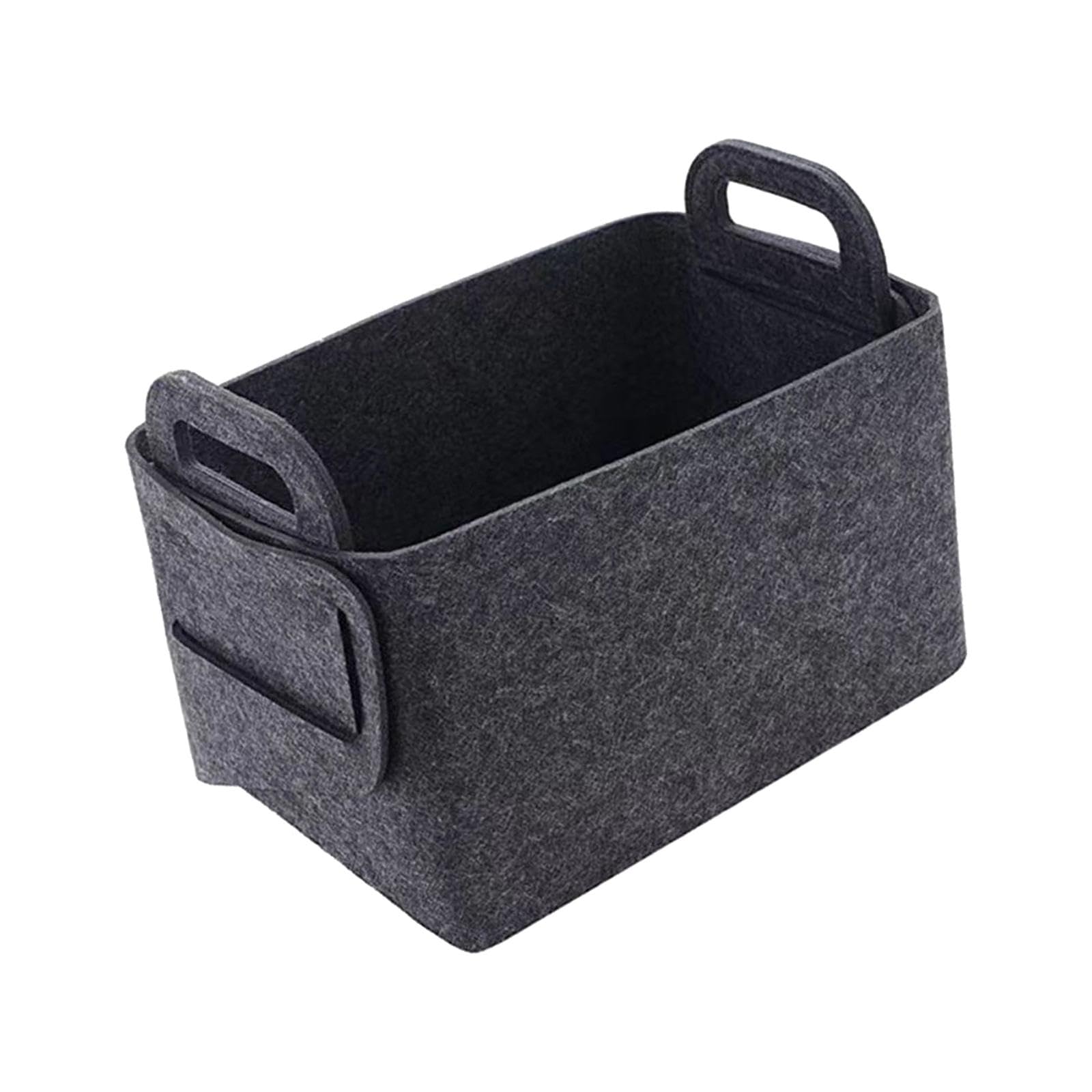 Bac de rangement jouets salon panier linge sale gris 36cm