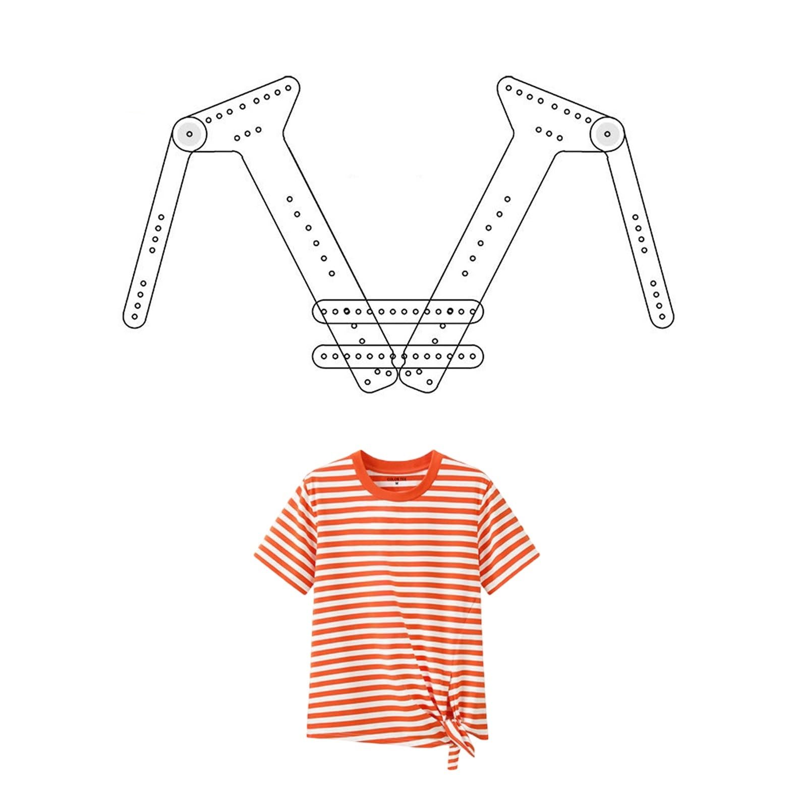 Gjhgnfrdk One Color Mannequin Hanger， 3-In-1 Acrylic Invisible Mannequin Hanger Adjustable Sizes Transparent