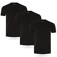 FM London confezione da 3/5 Maglietta da uomo - T-shirt premium con design leggermente aderente