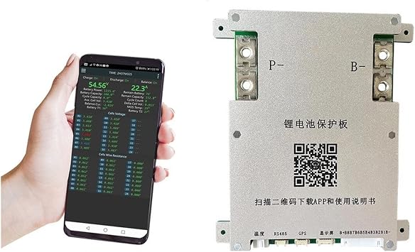 JK BMS JK Smart BT BMS 7S 8S 200A 1A 2A Active Balance Lithium Battery Protection Board 24V Lifepo4 Li-ion Batteries BMS Battery EqualizerSize8S 200A 1A Balance