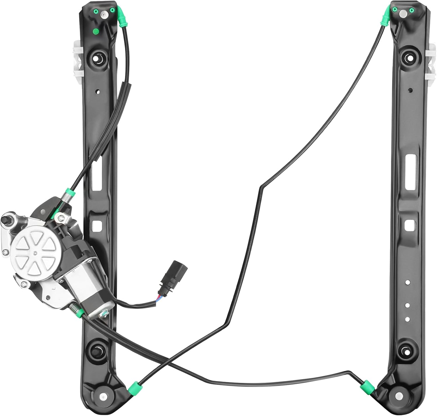 Front Passenger Side Power Window Regulator with Motor Replacement for BMW E46 323i 325i 325xi 328i 330i 330xi 1999 2000 2001 2002 2003 2004 2005, Sedan Wagon, Right, 741-485