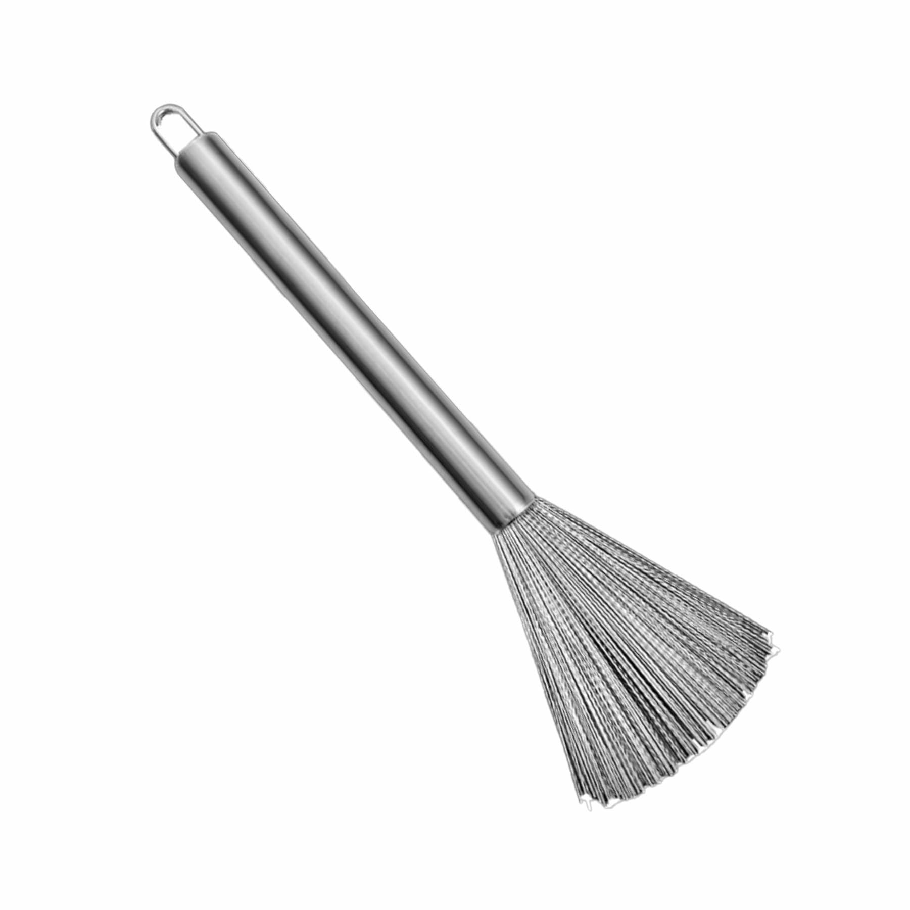 AMARY Pan Scrubber | Multipurpose Kitchen Brush, Pot Scrubber, Dish Scrub Brush, Steel Wool Scrubber with Handle | Cleaning Dishes, Sinks, and Counters - Stainless Steel Scrubbers (B0D8VVYGFX) Amazon Price History, Amazon Price Tracker