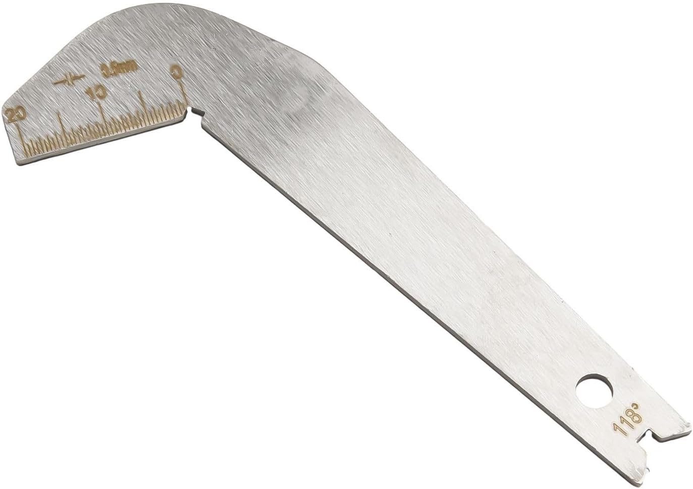 Drill Bit Angle Gauge 3 Pack, Stainless Steel Drill Sharpener Tool for 118 Degree Point Measurement, S/S Inspection and Metalworking Gauging, 90mm Diameter Template