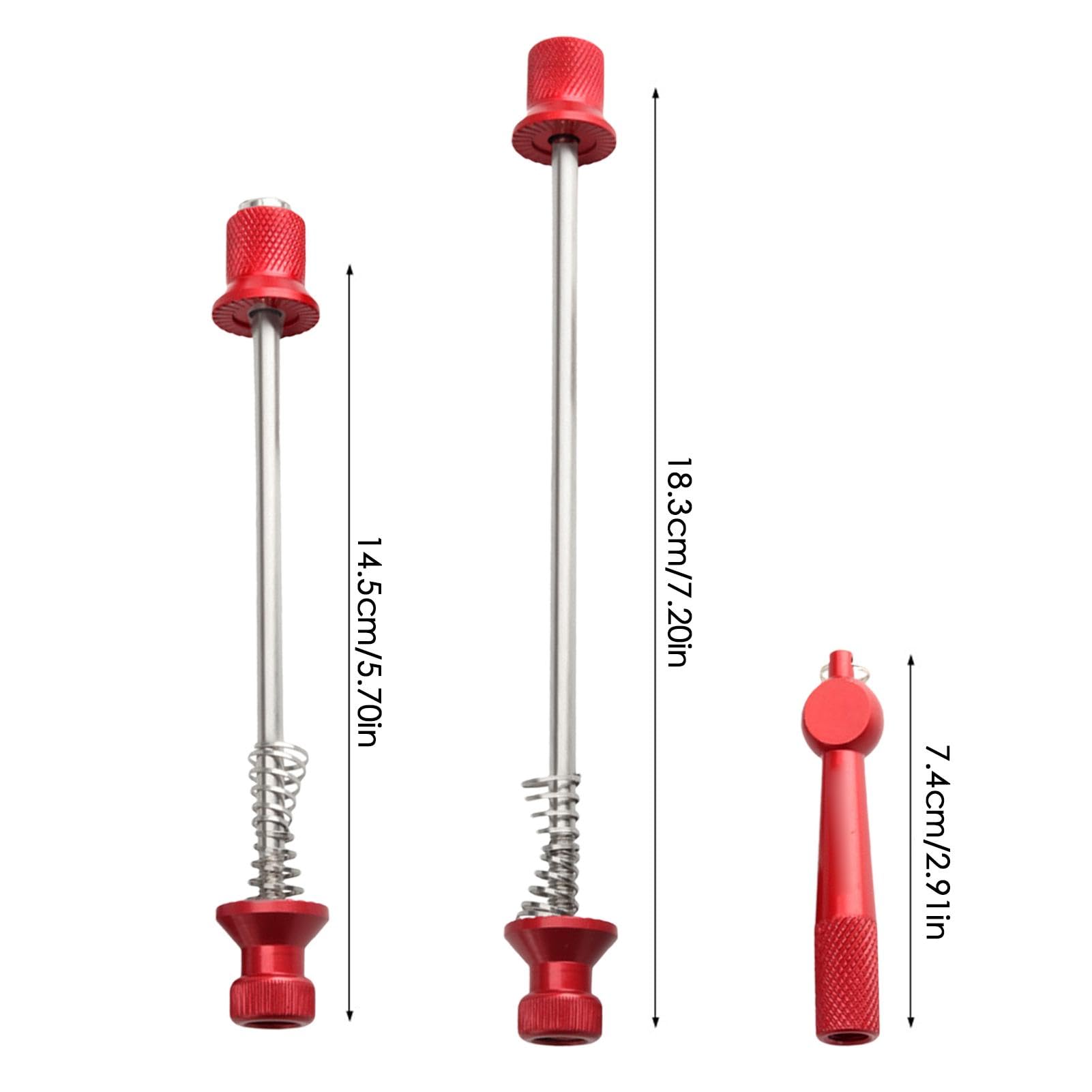 Brochettes De Roue Vélo à Dégagement Rapide – Antivol, Léger 96g, En Acier Et Alliage Alu, Pour VTT Et Route