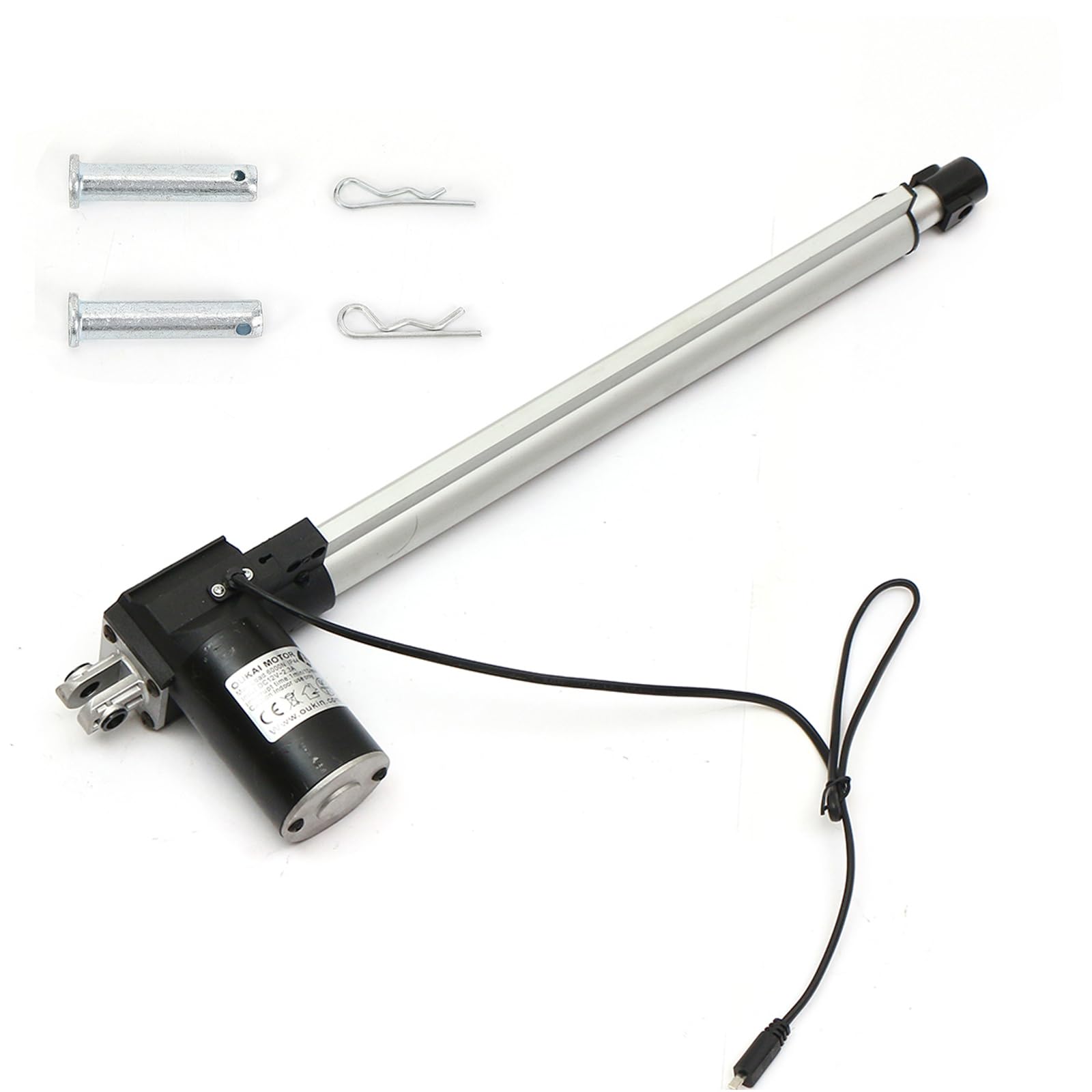 6000N 500mm Linearmotor, 12V DC Electric Linear Actuator Motor Linearantrieb Eingebaute Endschalter für Auto Möbel RV Türöffner Industrielle Landwirtschaft Gefäße