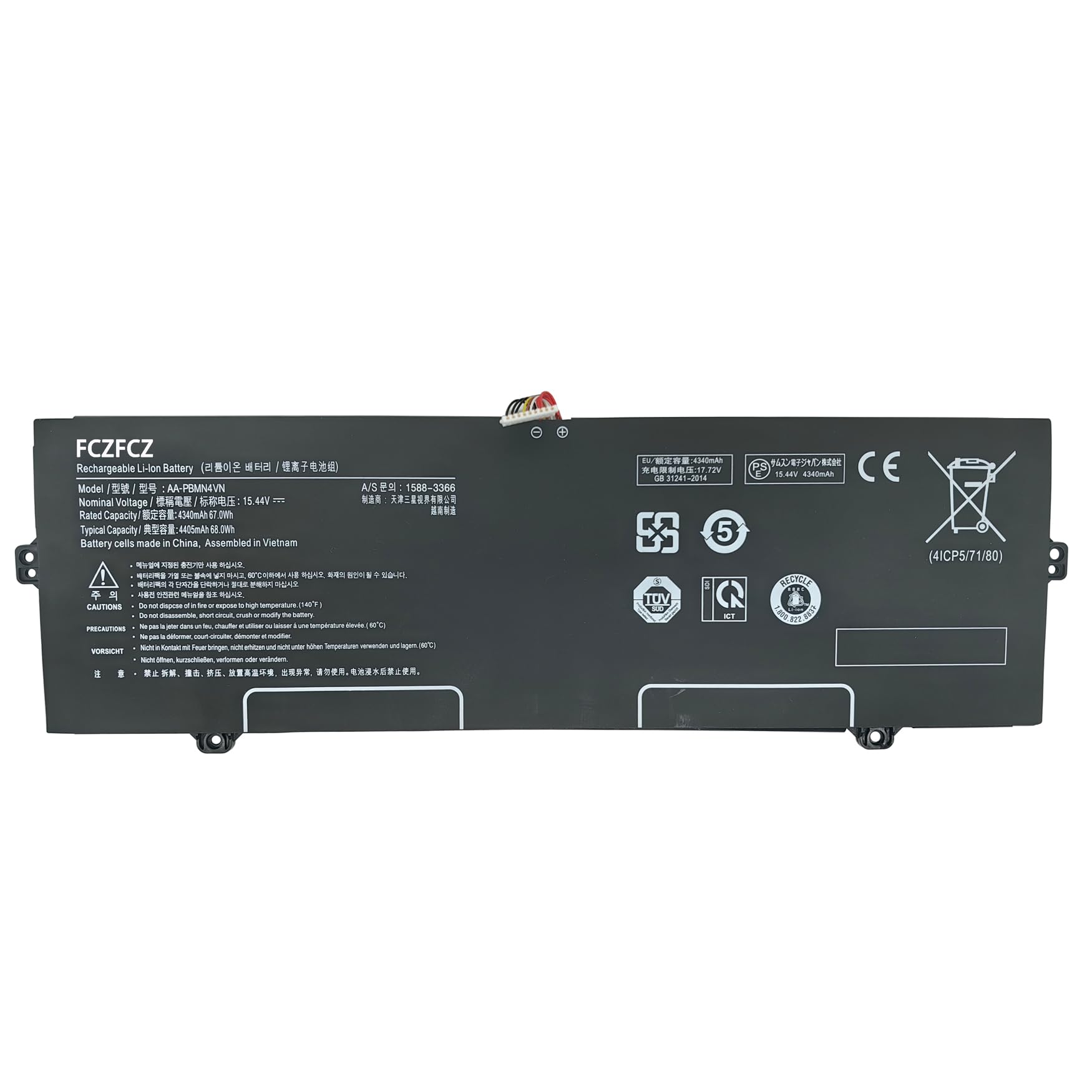 Amazon.com: FCZFCZ AA-PBMN4VN Battery 68Wh Replacement for Samsung