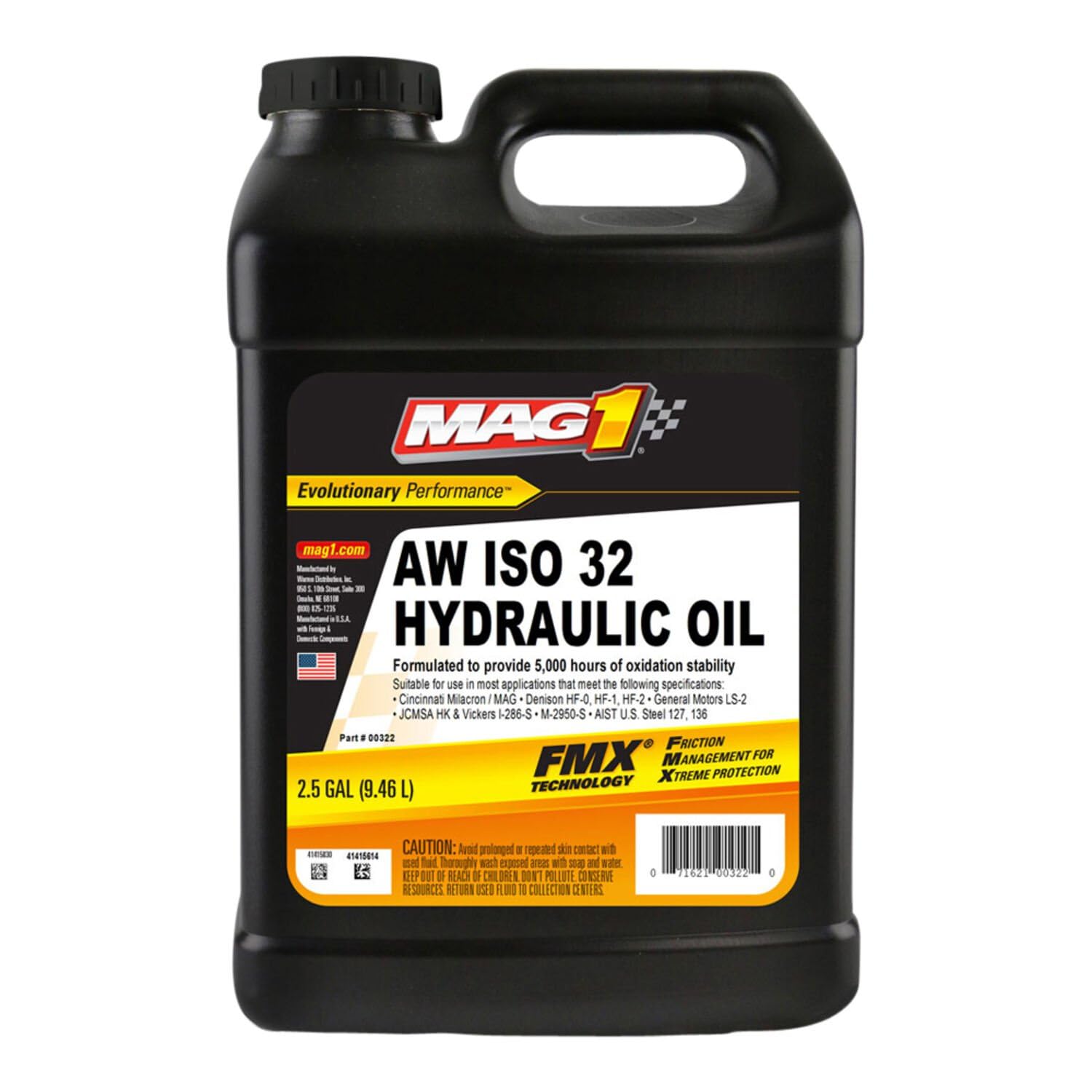 Mag 1 00322 AW ISO 32 Hydraulic Oil - 2.5 Gallons