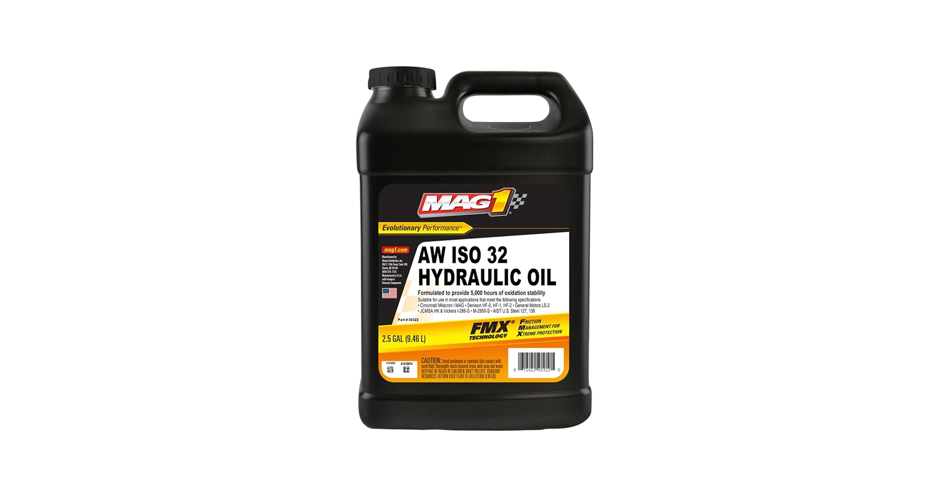 Amazon.com: Mag 1 00322 AW ISO 32 Hydraulic Oil - 2.5