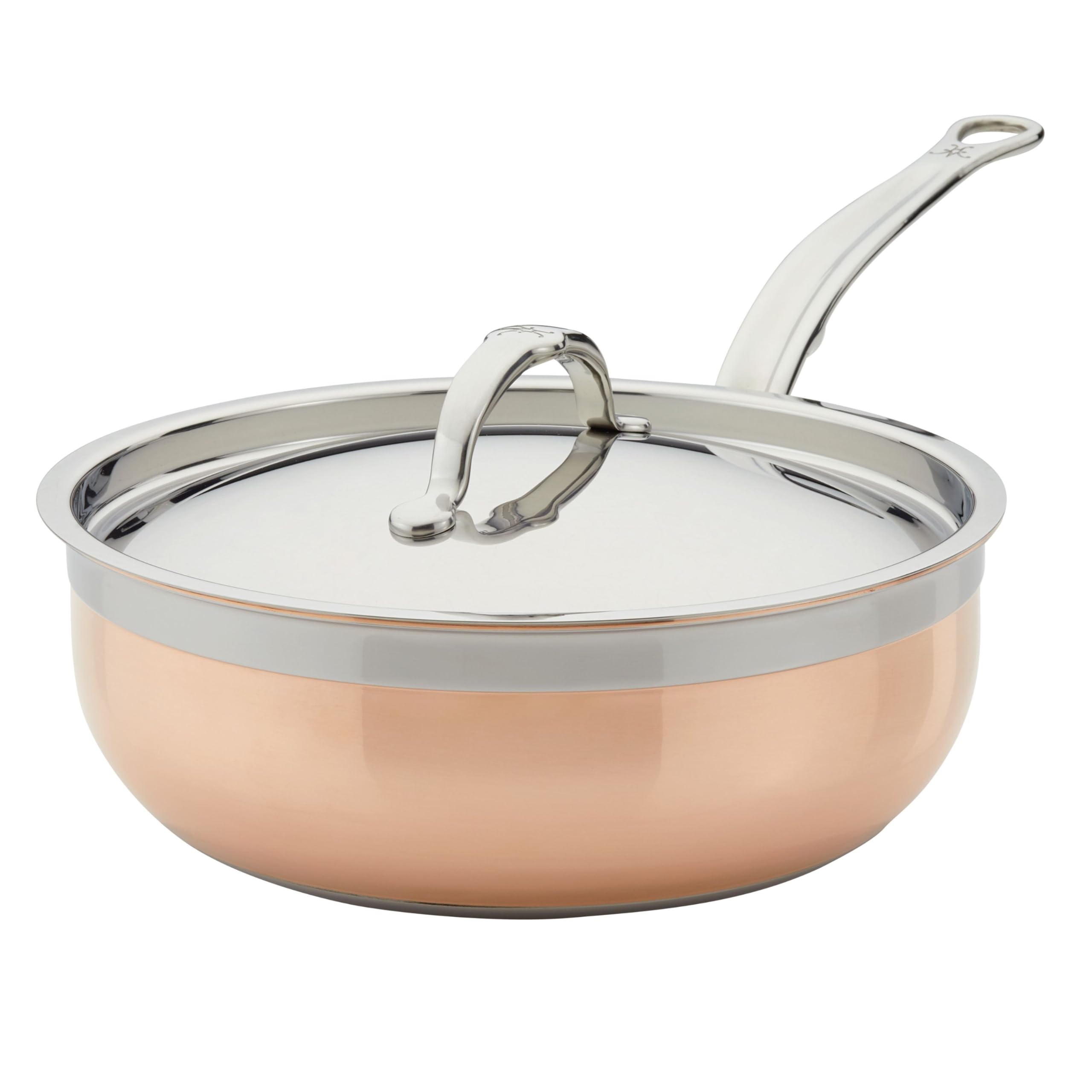 Hestan - CopperBond Collection - 100% Pure Copper Essential Pan, Induction Cooktop Compatible, 3.5 Quart