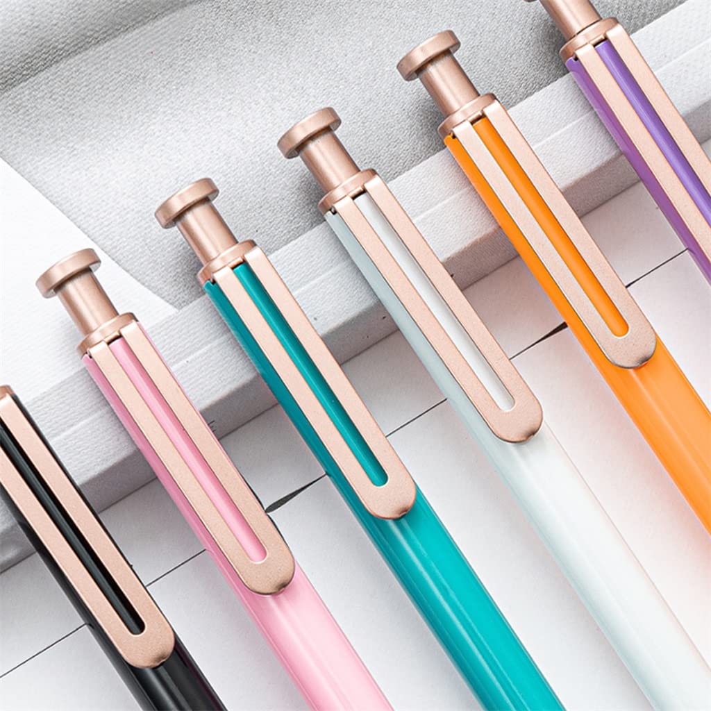 6 Piece Ballpoint Pen Cute Metal Stationery School Office Supplies Pens — view 2