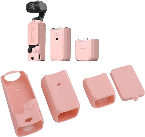 Miniatura 4 de aqxreight Action Camera Accessories, Shockproof Camera Protective Cover, Silicone Sleeve for 3 with Screen Cover Plate, Easy Disassembly (Pinkish)