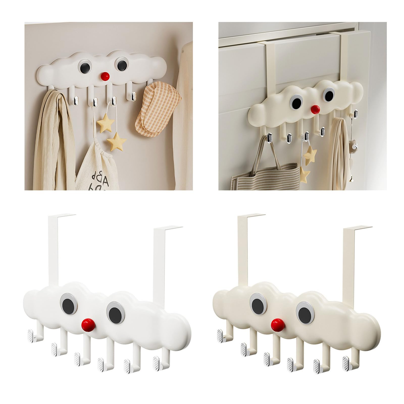 Elegante perchero de almacenamiento para colgar bolsas de abrigos y diseños más resistentes y que ahorran espacio, colgador de puerta multiusos para el hogar