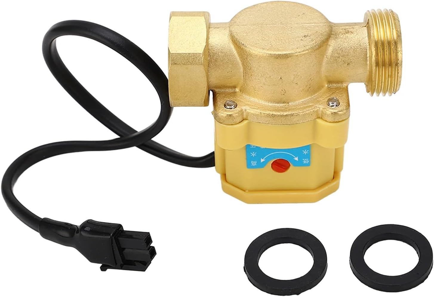 Water Pressure Pump Switch G3/4 to G3/4 Brass Electronic Water Controller Switch Shortage Protection for Household