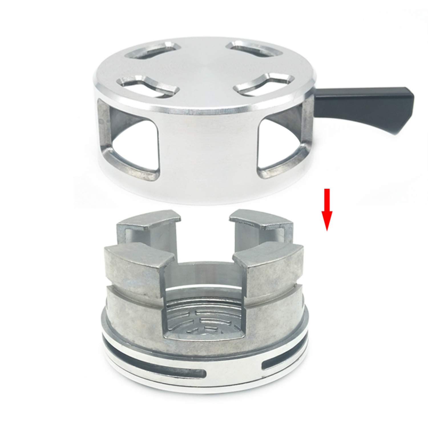 Hookah Bowl Accessories Charcoal Holder with Wind Cover for Heat Management System Funnel Box