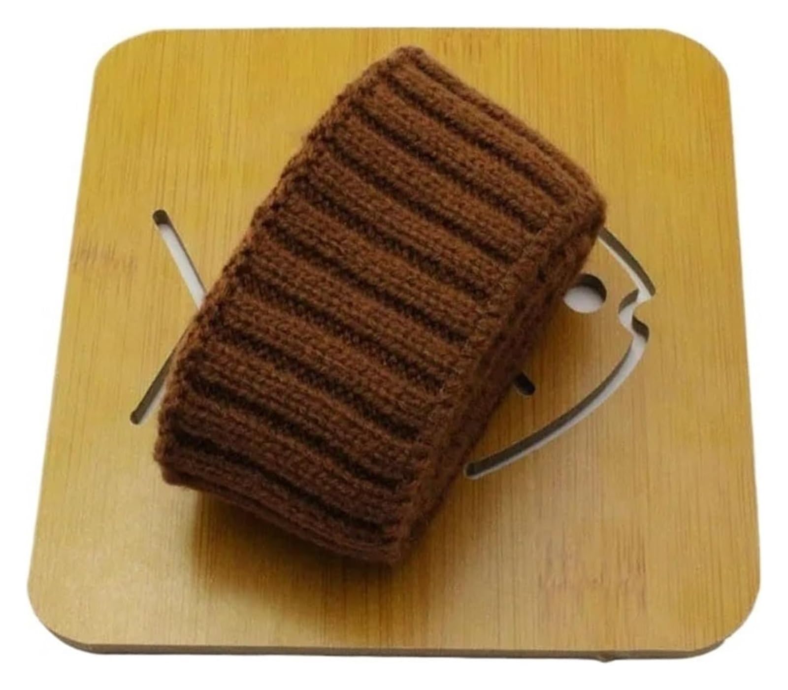 Rib Knit Cuff, Elastic Ribbed Cuffs Acrylic Rib Knit Fabric Multicolor 7x75cm for Making(Coffee)