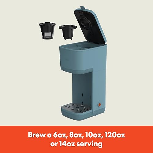 Miniatura 2 de BELLA Cafetera individual, para cápsulas K-Cup y café molido, bandeja de goteo ajustable y removible, apagado automático y accesorios aptos para