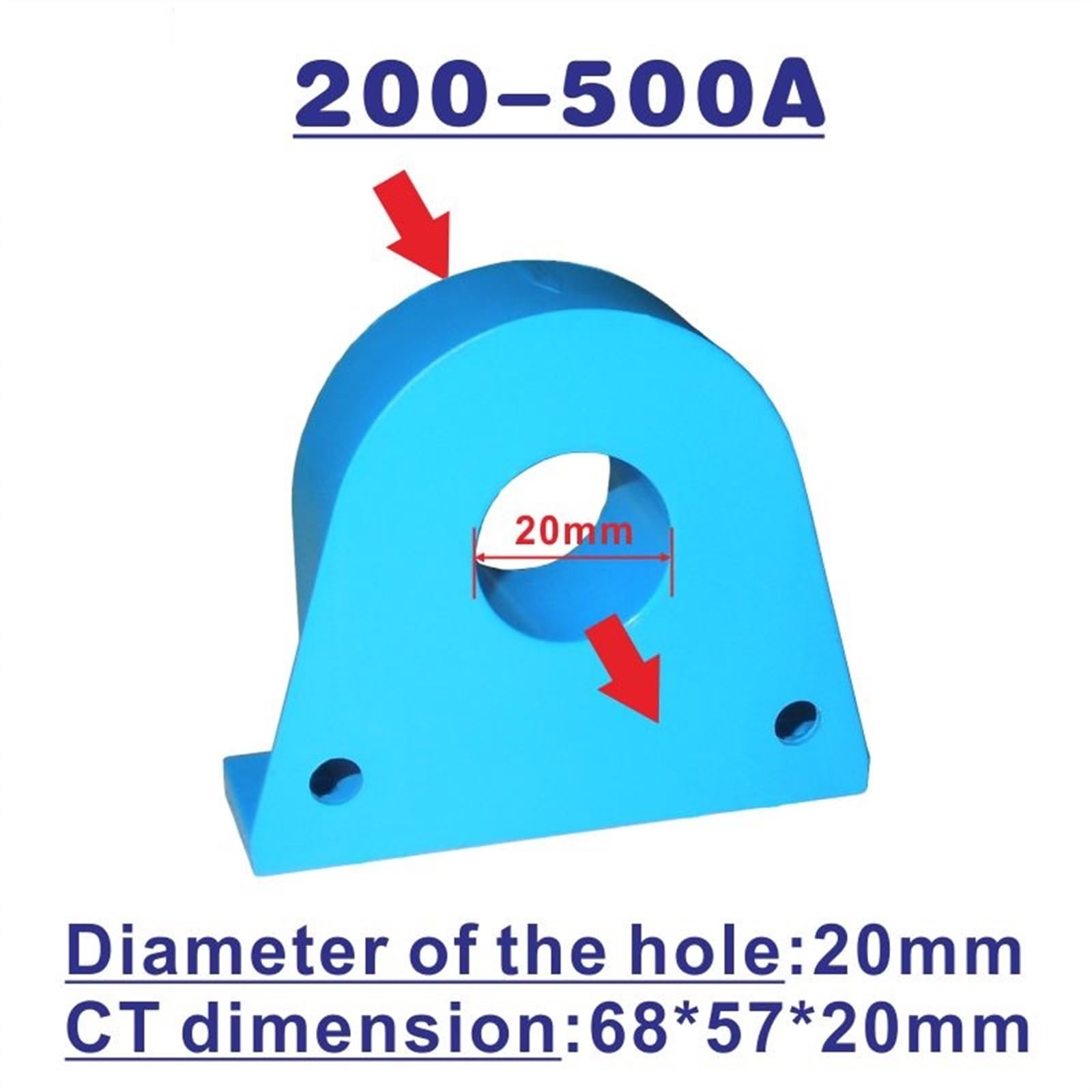 Voltímetro digital amperímetro DC 100 V 500 A panel amperios voltaje medidor de corriente 0,28 "pantalla LED dual
