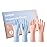 COOLJOB 2 Pairs Thickened Rubber Gloves with Cotton Lining & Non-slip Grip, Colorful Household Long Lasting Dishwashing Gloves for Kitchen & Bathroom Cleaning, Orange & Blue, Large