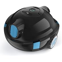 Y10 Robotic Pool Cleaner,Cordless Pool Vacuum with 150 Mins Runtime,High Efficiency Dual Suction Power,Self-Parking&amp;Smart Navigation for Above-Ground &amp; Flat Inground Pools up to 1300 sq.ft (Charcoal)