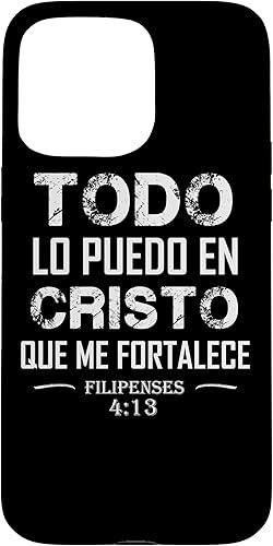 Miniatura 82 de Funda para iPhone 12/12 Pro Filipenses Todo Lo Puedo En Cristo Biblia Cristiana