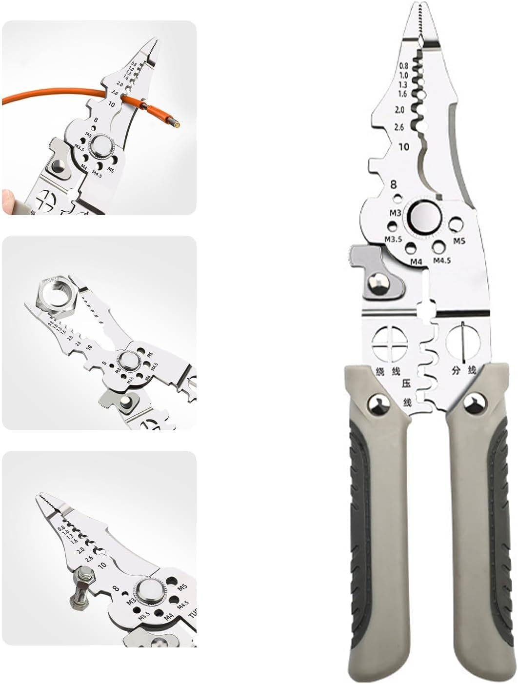 ARABELLA RETAIL 2024 New Arrival Multifunctional Wire Stripper Crimper Cable Cutter Pliers, Professional Wire Stripping Tool, Wire Stripper for Electrical Cable cutter tool (B0DGQCVLCH) Amazon Price History, Amazon Price Tracker