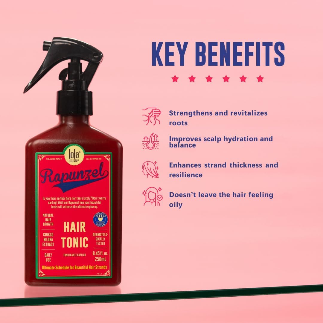 Rapunzel Growth Tônico Capilar 250ml , Lola Cosmetics
