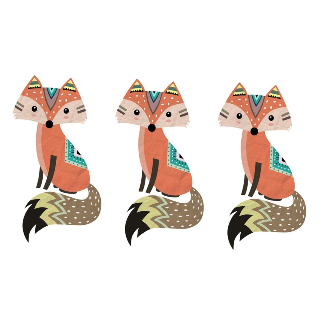 3 Piezas Pegatinas de Adorables Decoración de Paredes Autoadhesivas Material Ecológico Fiestas y Salas de Estar