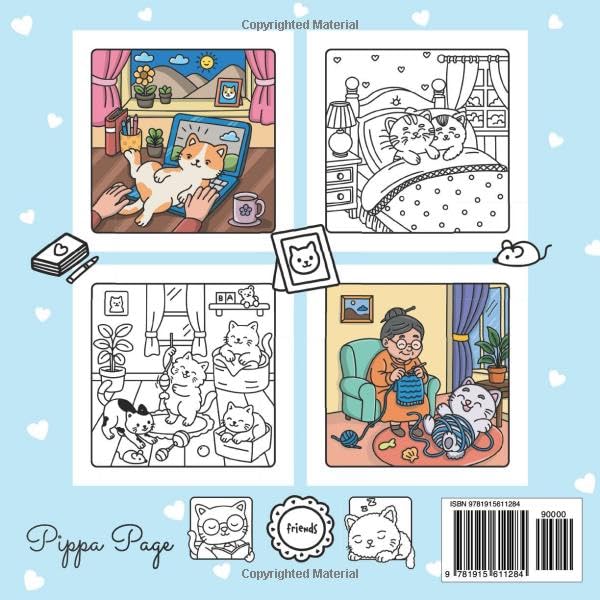 Cat Plushies: A Cozy, Cute, Cuddly and Relaxing Coloring Book Featuring Adorable Plush Cats & Kittens for Stress Relief. Bold & Easy (Plushie Cute & Cozy Coloring Books) image 3