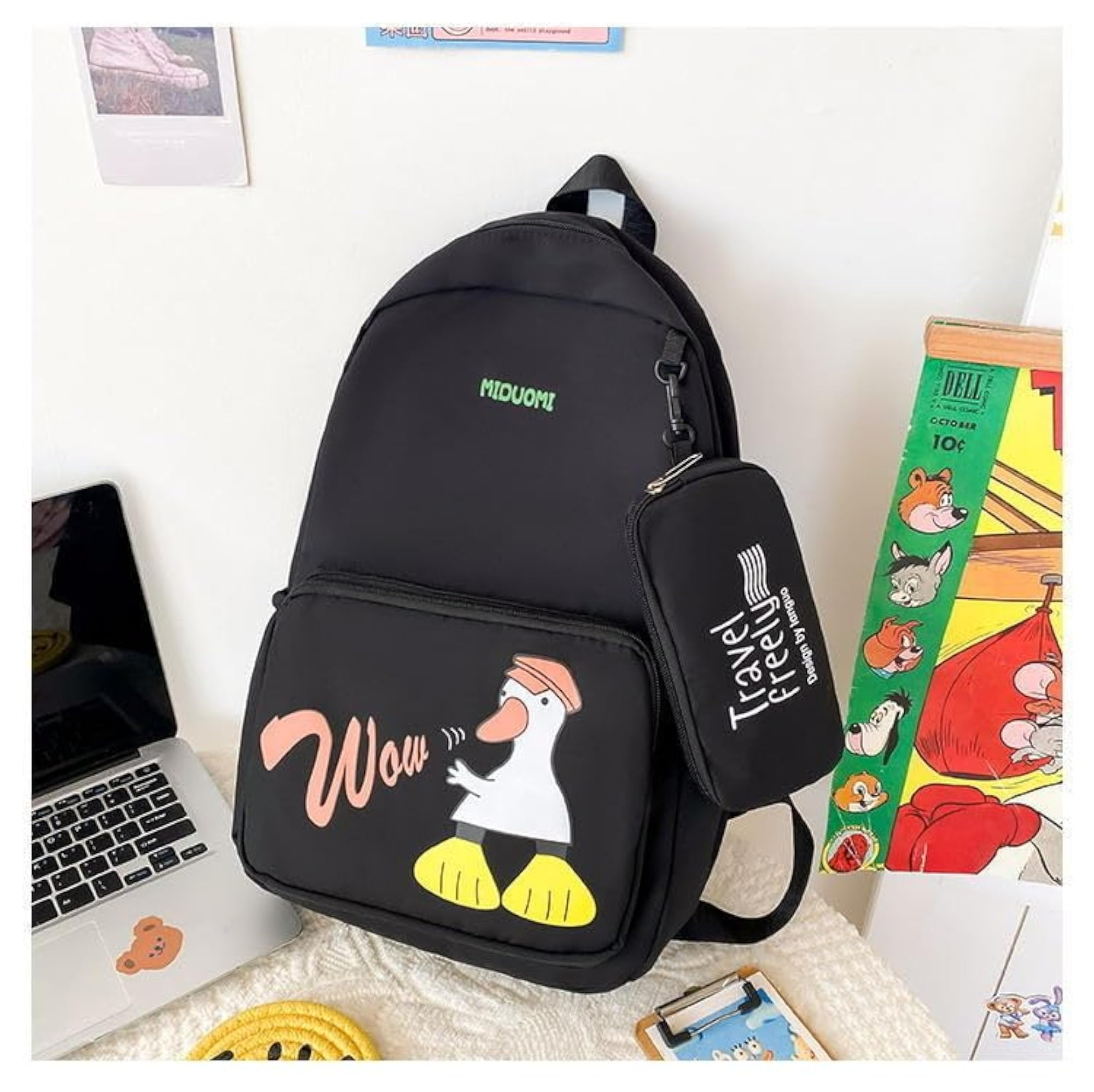 Ethnic Style Waterproof Nylon Backpack for Teen Girls