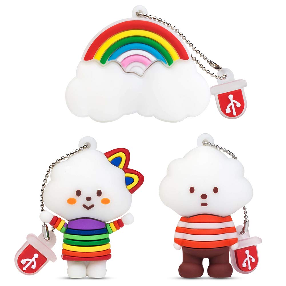 LEIZHAN 8GB USB Flash Drive 2.0 Silicone Cute Little Animals Novelty Memory Stick Children Gift External Pendrives Fox Bee Owl Penguin — view 37